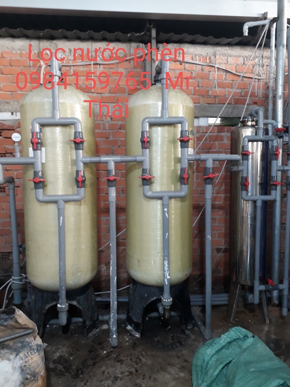 hệ thống lọc nước giếng khoan với cột lọc nước composite cho sinh hoạt gia đình