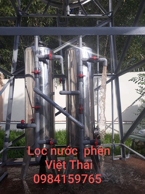 CỘT LỌC NƯỚC PHÈN GIẾNG KHOAN BẰNG INOX 304 SIÊU BỀN,LỌC SẠCH PHÈN, KIM LOẠI NẶNG, KHỬ ĐỘC TỐ TRONG NƯỚC. NƯỚC QUA LỌC ĐẠT TIÊU CHUẨN NƯỚC SẠCHCỦA BỘ Y TẾ VIỆT NAM. 