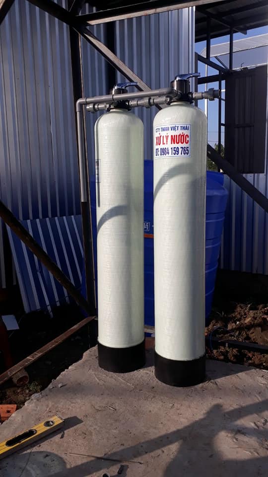 hệ thống lọc nước giếng khoan với cột lọc nước composite cho sinh hoạt gia đình